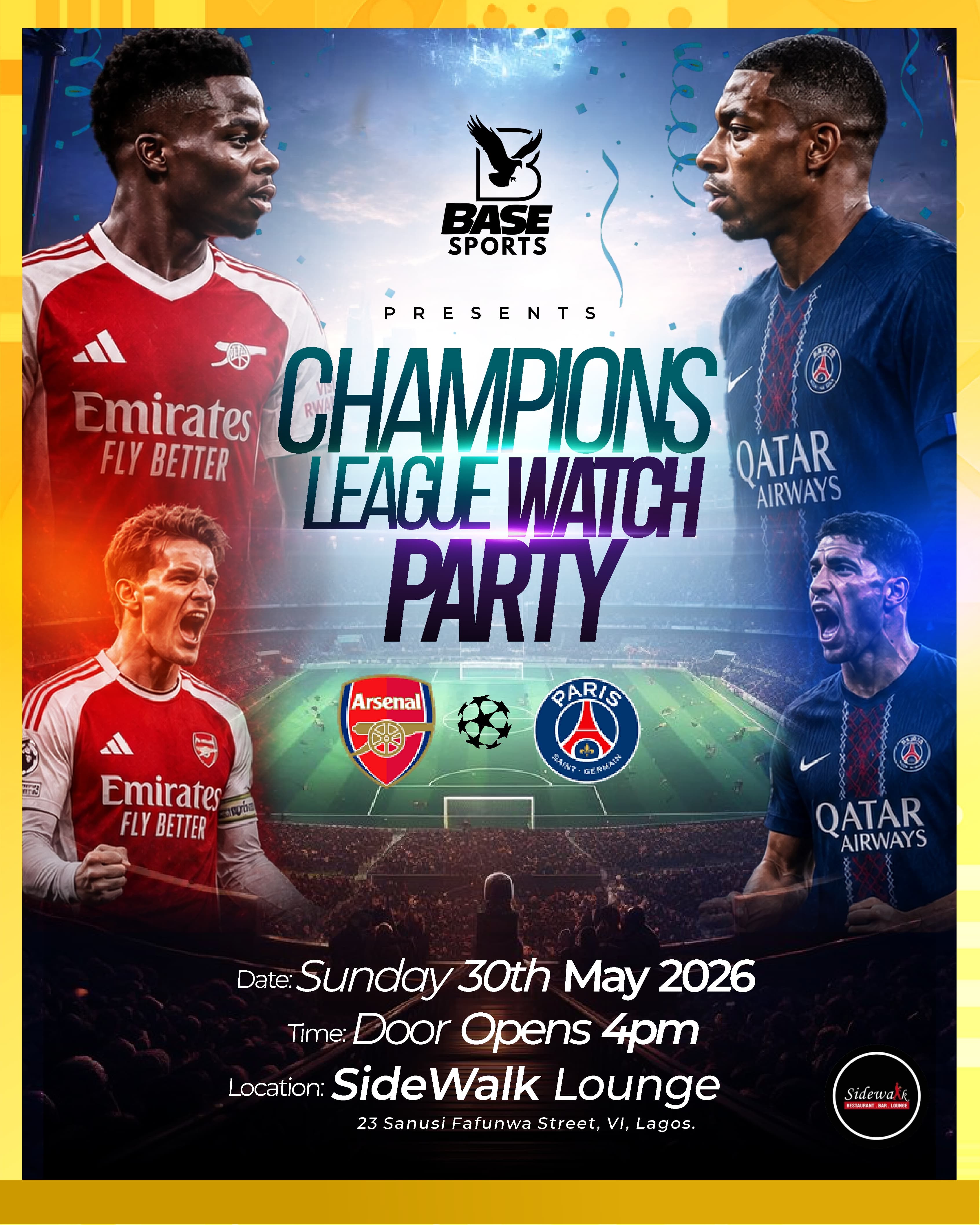 Champions League Watch Party Flyer 2