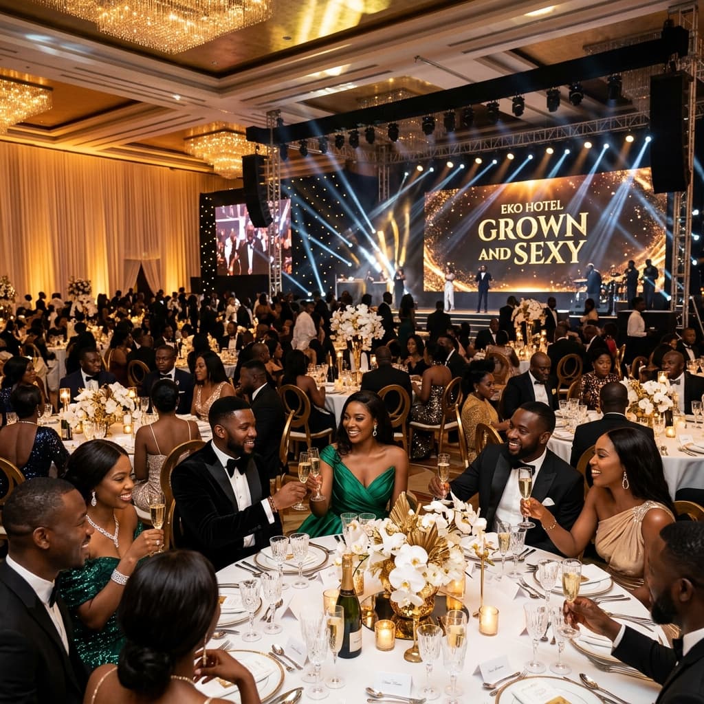 Grown & Sexy Concert Stage & Tables